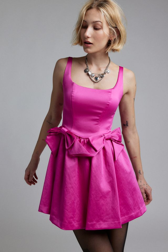 strapless open back dress Zinnia Blush Designer Gown- Pink L main image 0