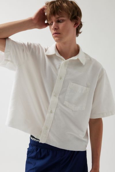 UO Solid Cut-Off Oxford Shirt | Urban Outfitters Canada