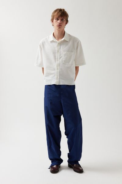 UO Solid Cutoff Oxford Shirt