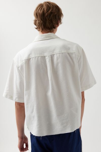 UO Solid Cutoff Oxford Shirt