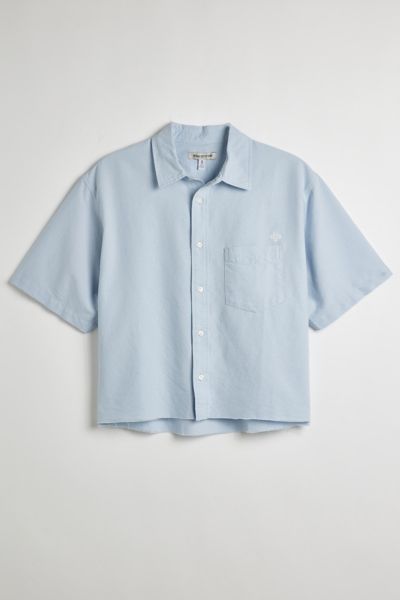 UO Solid Cutoff Oxford Shirt