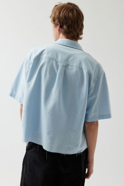 UO Solid Cut-Off Oxford Shirt