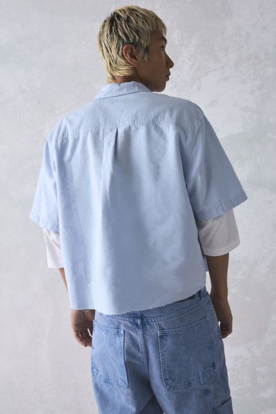 UO Solid Cutoff Oxford Shirt
