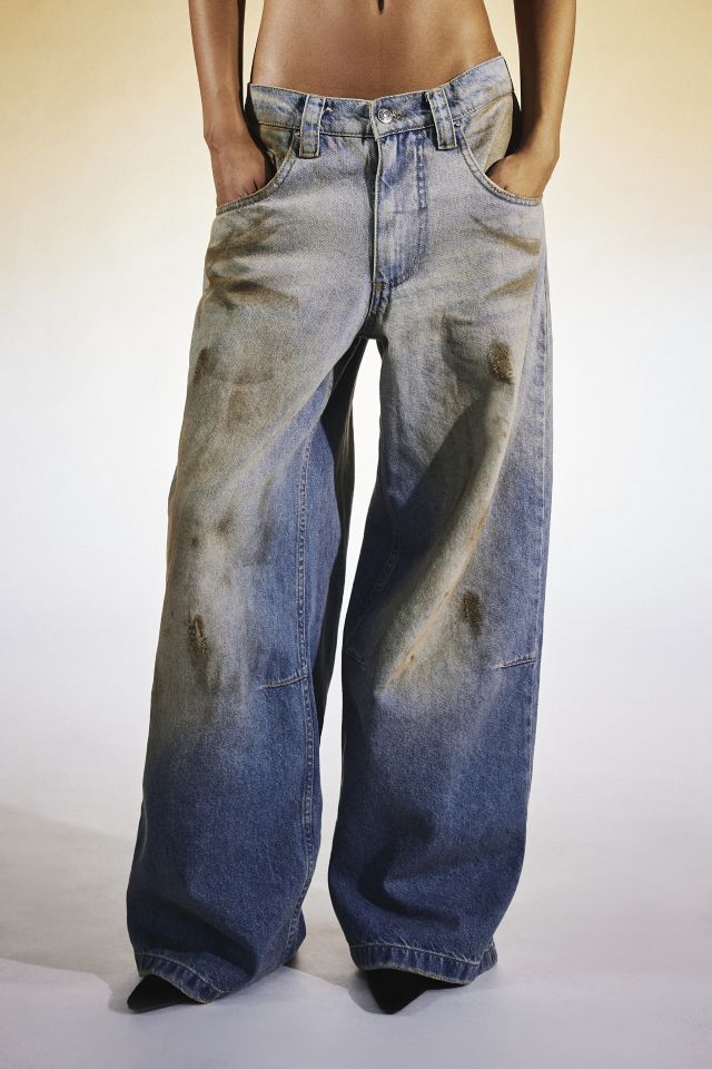 Jaded London Colossus Mud Wash Jean | Urban Outfitters