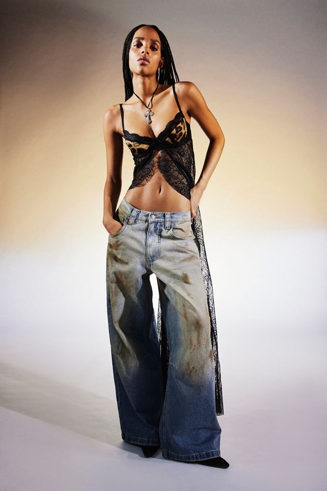 Jaded London Colossus Mud Wash Jean | Urban Outfitters