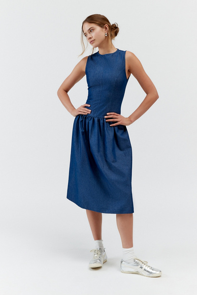 white christmas dresses Tamara Denim Dress – Retrofete