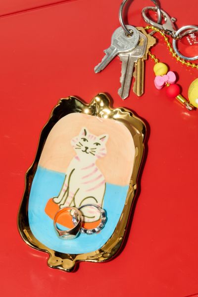Urban Outfitters Ornate Frame Catch-all Dish In Cat At  In Multi