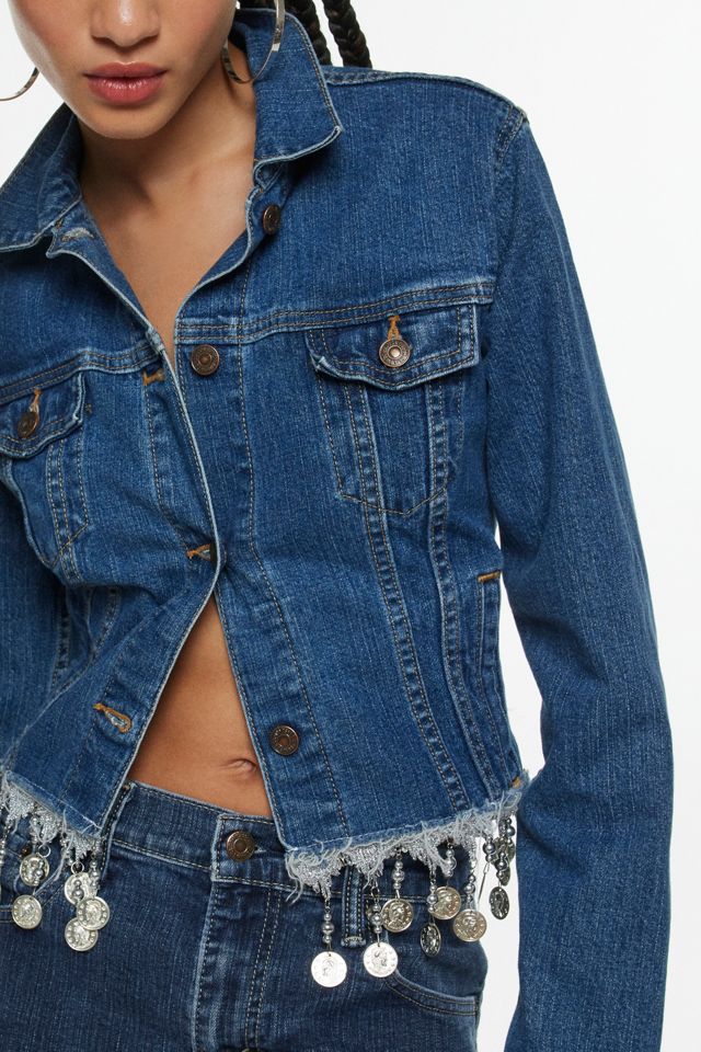 Urban Renewal Remade Coin Trim Denim Jacket | Urban Outfitters