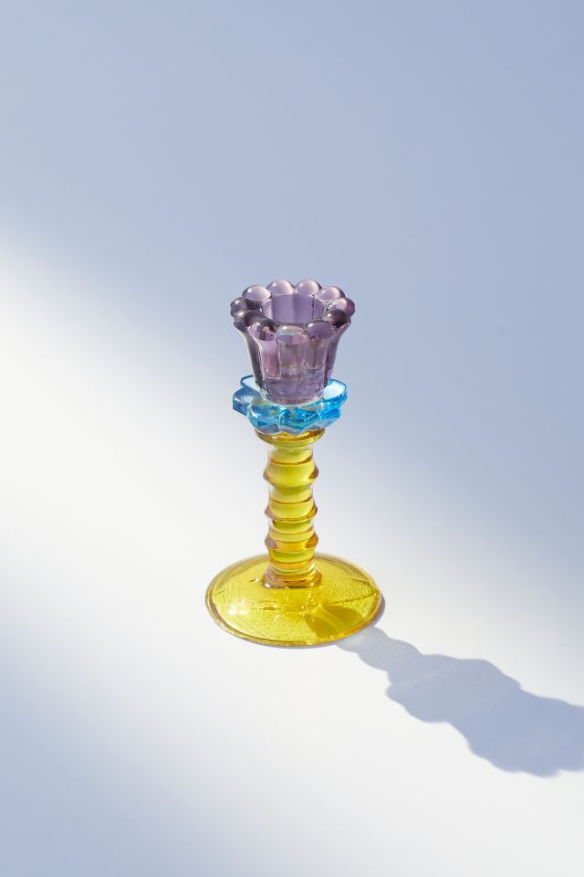 Glass Taper Candle Holder #1