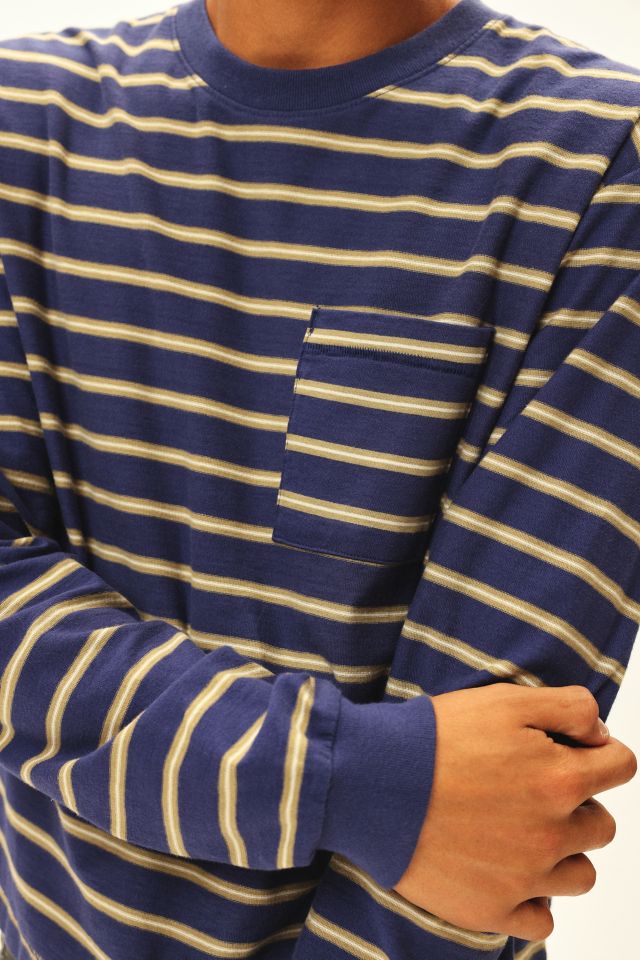 BDG Bonfire Stripe Cropped Long Sleeve Tee #3