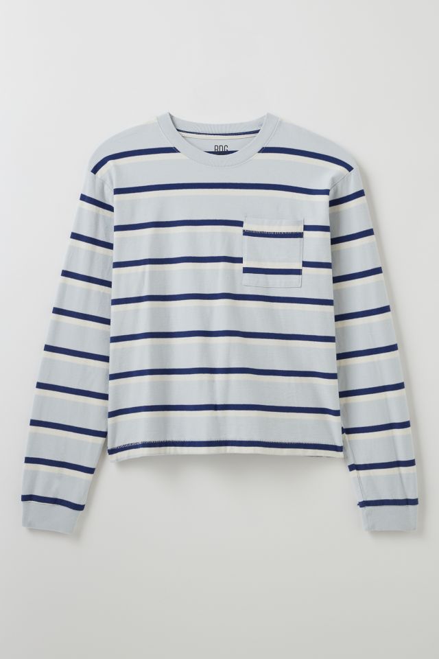 BDG Bonfire Stripe Cropped Long Sleeve Tee #1