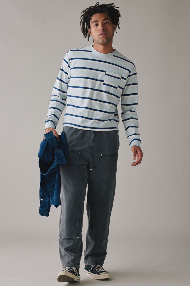 BDG Bonfire Stripe Cropped Long Sleeve Tee #3