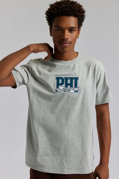 Pro Standard Philadelphia Eagles Tee In Grey, Men's At Urban Outfitters In Grey