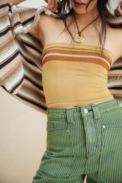 Out From Under Charlie Seamless Tube Top In Yellow, Women's At Urban Outfitters
