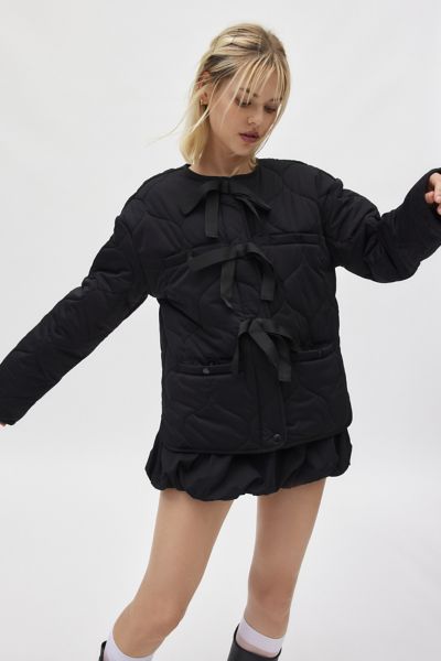 Black puffer jacket urban outfitters best sale