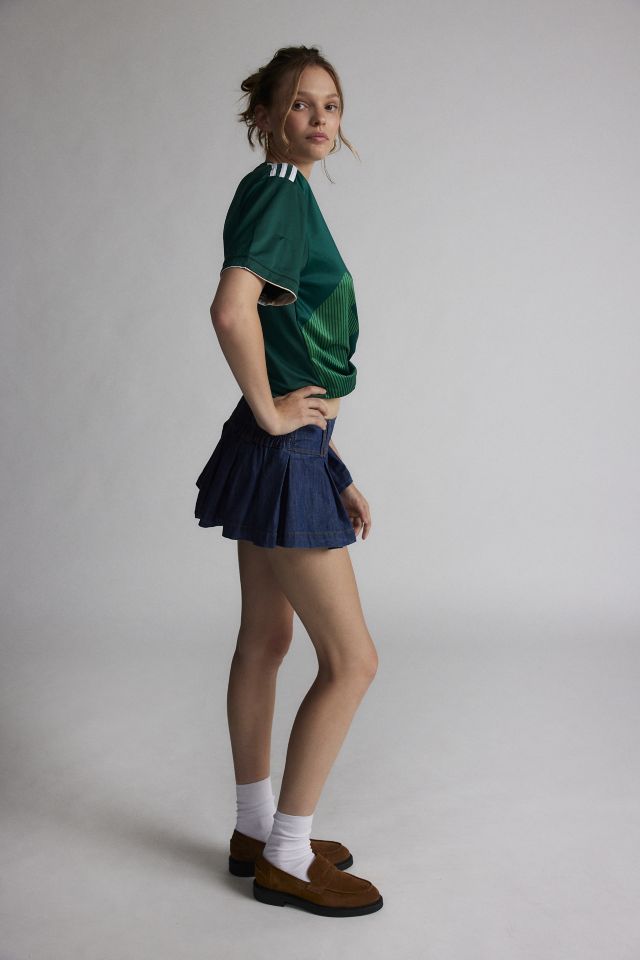 Short en Denim Micro Plissé Blaire Kimchi Blue #4
