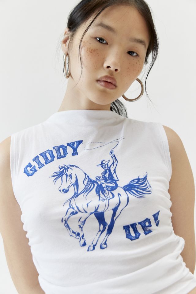 Project Social T Giddy Up Ruched Tank Top #2