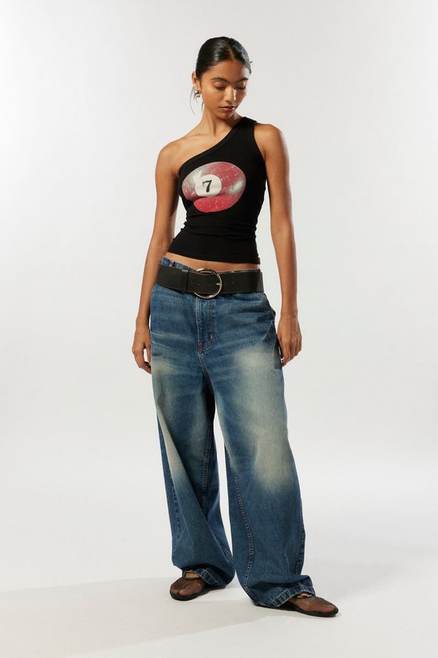 Project Social T One Shoulder Pool Graphic Tank Top #2