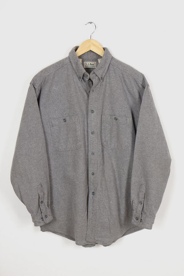 90s~00'S LLBean long sleeve button down flannel check shirt made in Canada men's size M /eaa525105
