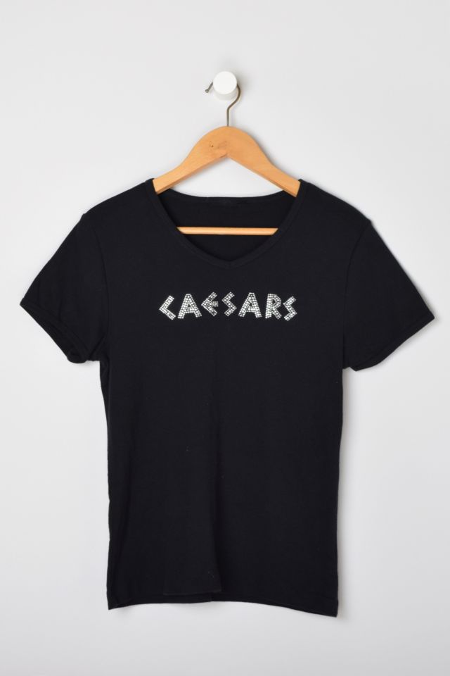 Vintage Y2k Caesars Rhinestone T-Shirt | Urban Outfitters