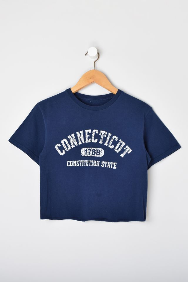 Vintage Y2k Connecticut Cropped T Shirt Urban Outfitters