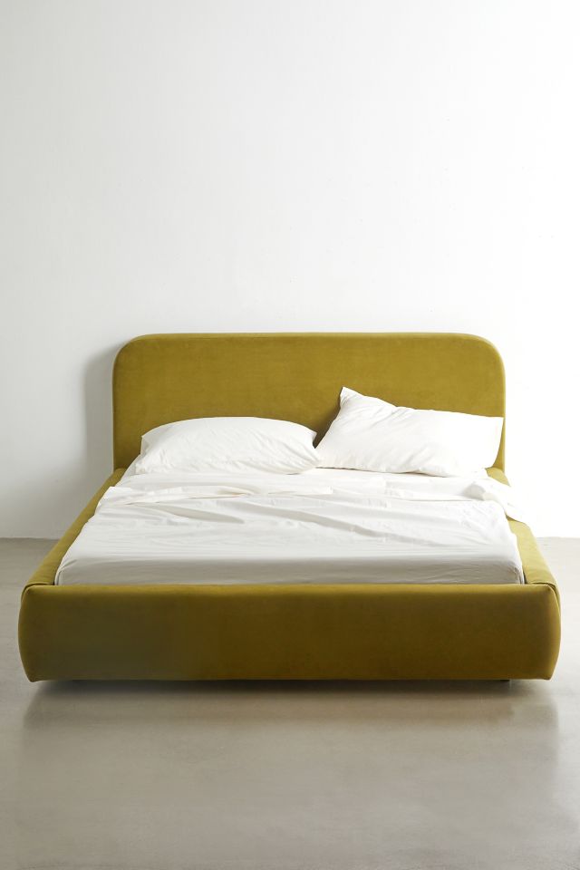 Daphne Velvet Platform Bed #1