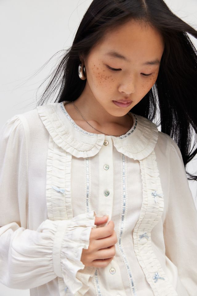 Blouse Dahlia à Col Kimchi Blue #3