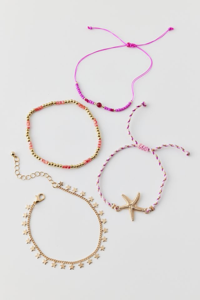 Starfish Beaded Bracelet Set #1