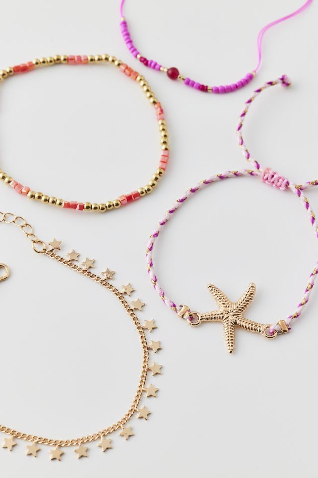 Starfish Beaded Bracelet Set #2