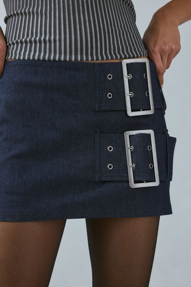 Silence + Noise Sophia Double Belted Micro Skort #2