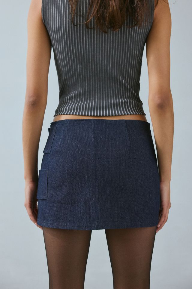 Silence + Noise Sophia Double Belted Micro Skort #3