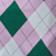 Pink + Green Argyle
