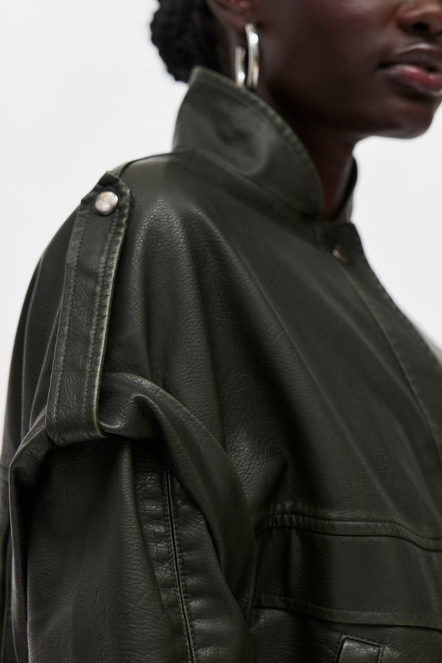 Veste Bombardier en Similicuir Madame Lioness #1