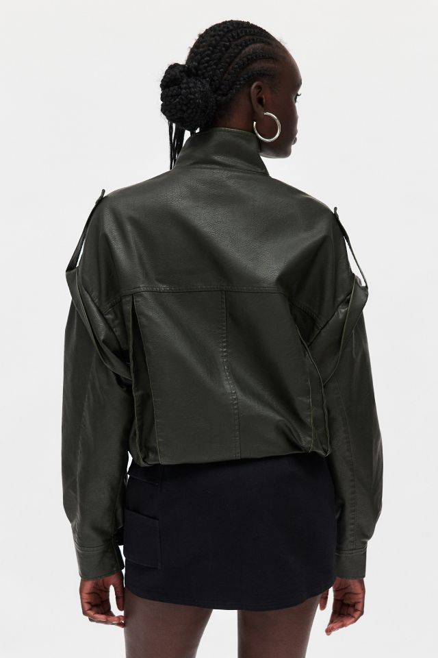Veste Bombardier en Similicuir Madame Lioness #3