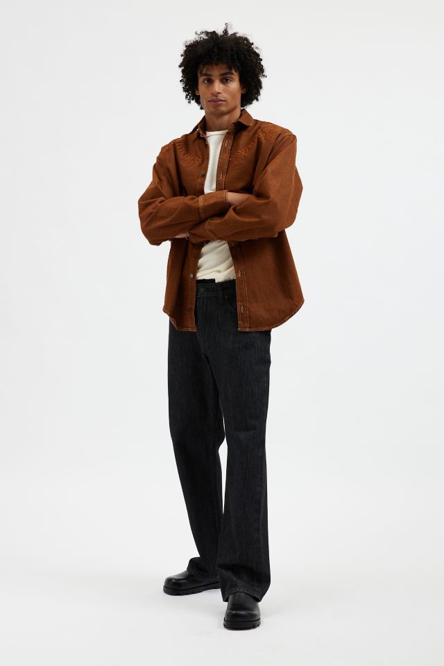 David Catalán Alma Long Sleeve Button-Down Overshirt #3
