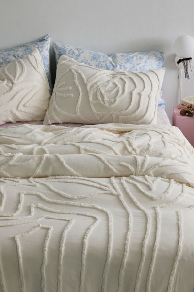 Rose Tufted Duvet Cover