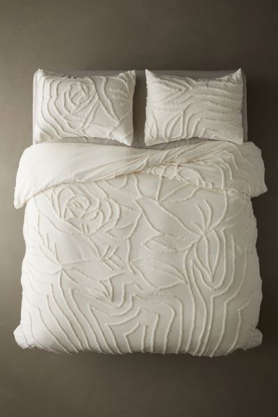 Rose Tufted Duvet Cover