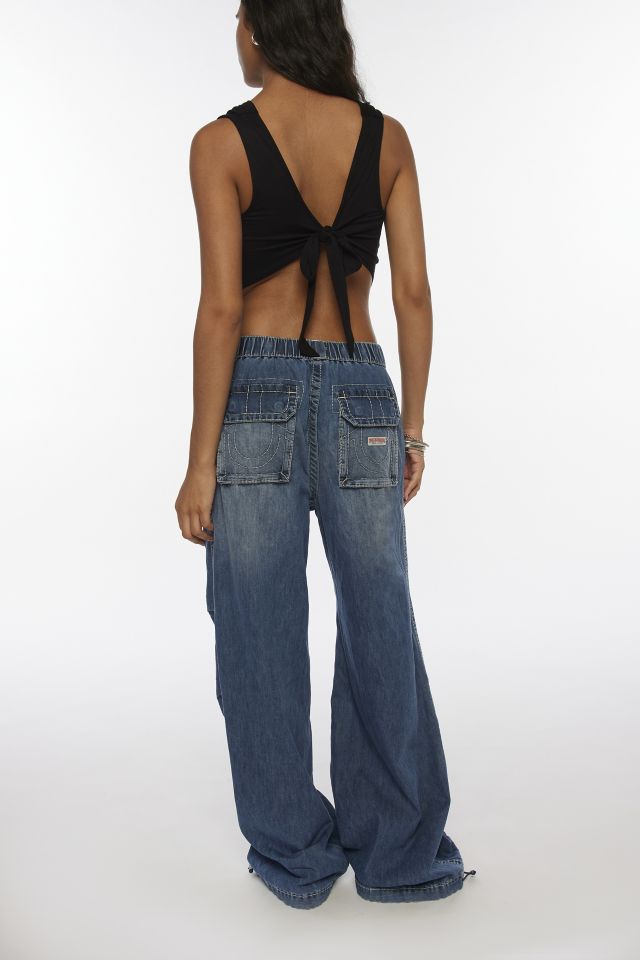 True Religion Big T Denim Parachute Pant | Urban Outfitters