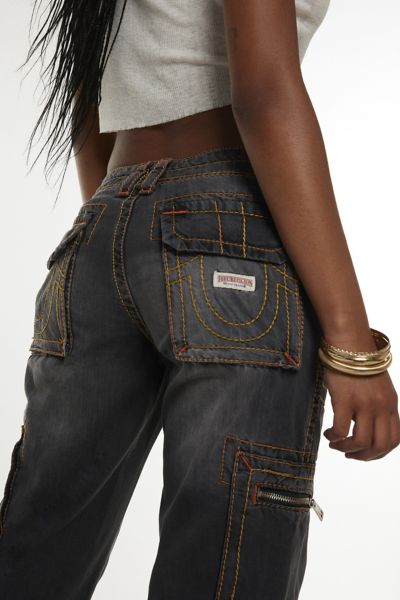 True Religion Becca Cargo Low Rise Bootcut Jean