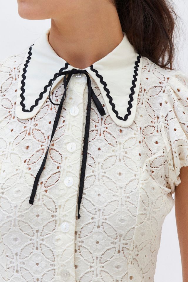 Kimchi Blue Aubrey Lace Collared Dress #2