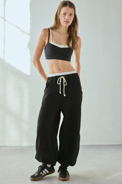 Out From Under Kai Extreme Barrel Joggers Pant In Jet Black, Women's At Urban Outfitters In Jet Black