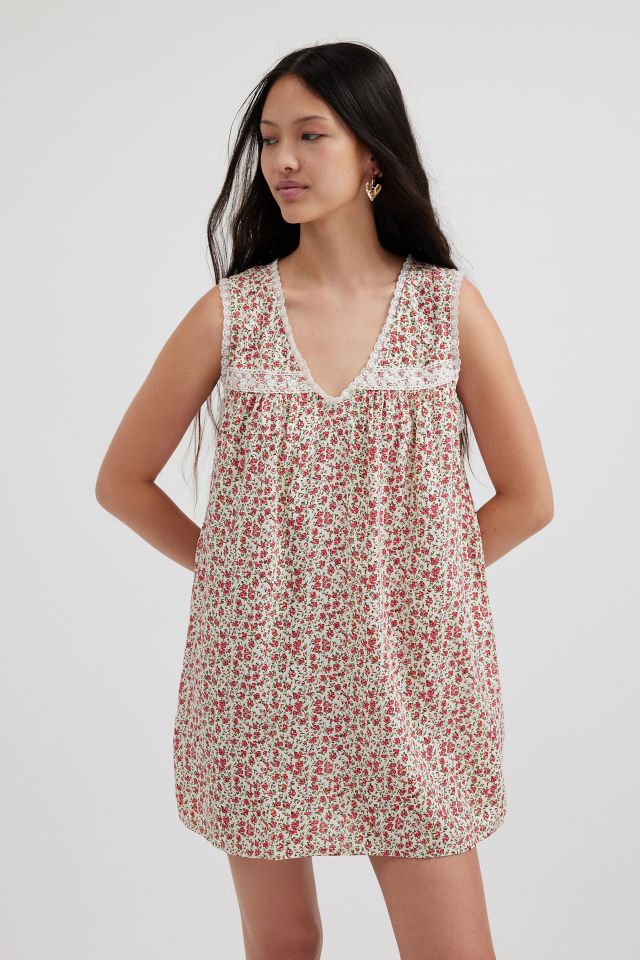 Motel Jalina Babydoll Mini Dress | Urban Outfitters