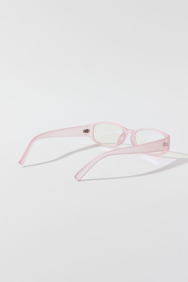 Bella '90s Slim Chunky Frame Blue Light Glasses #3