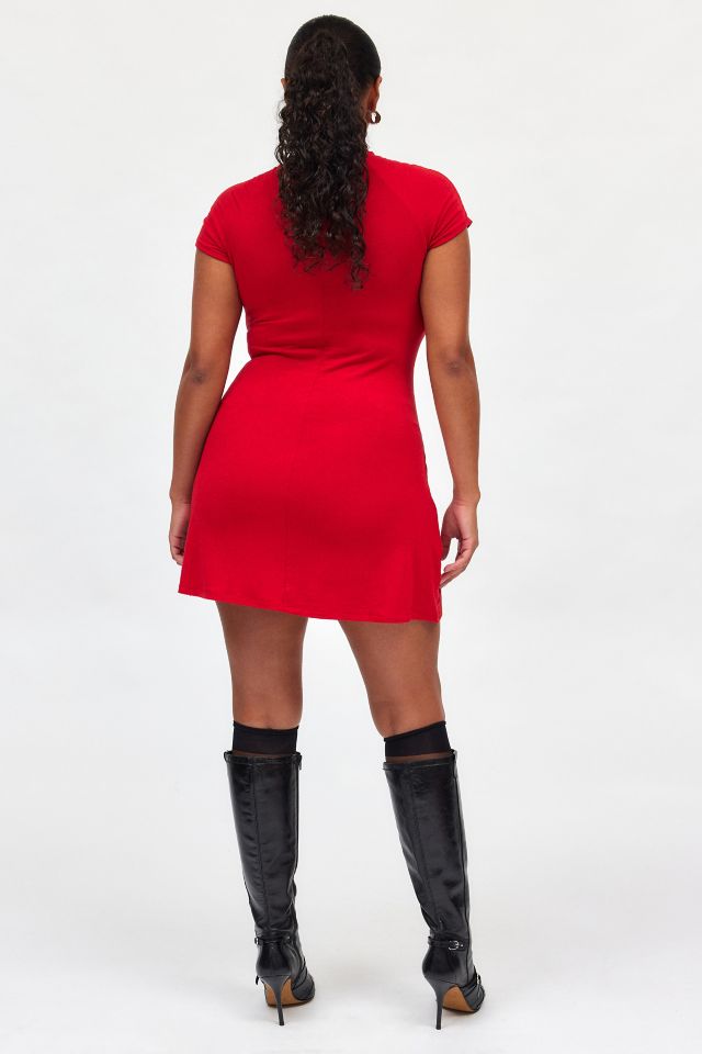 Silence + Noise Audrey Mock Neck Mini Dress #2