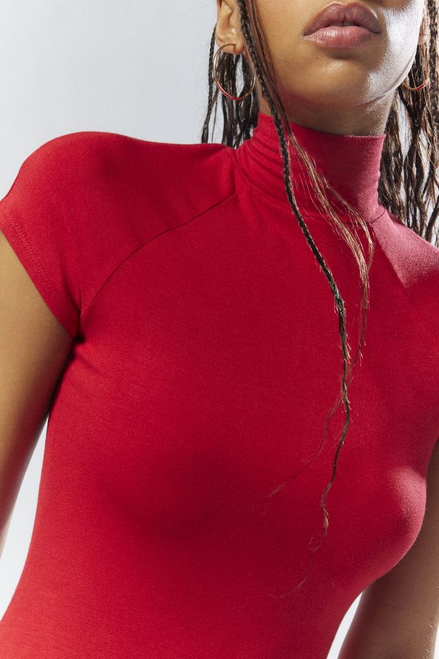 Silence + Noise Audrey Mock Neck Mini Dress #3