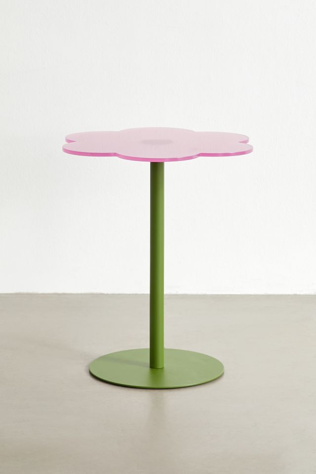 Petunia Acrylic Side Table - Unique Floral Design