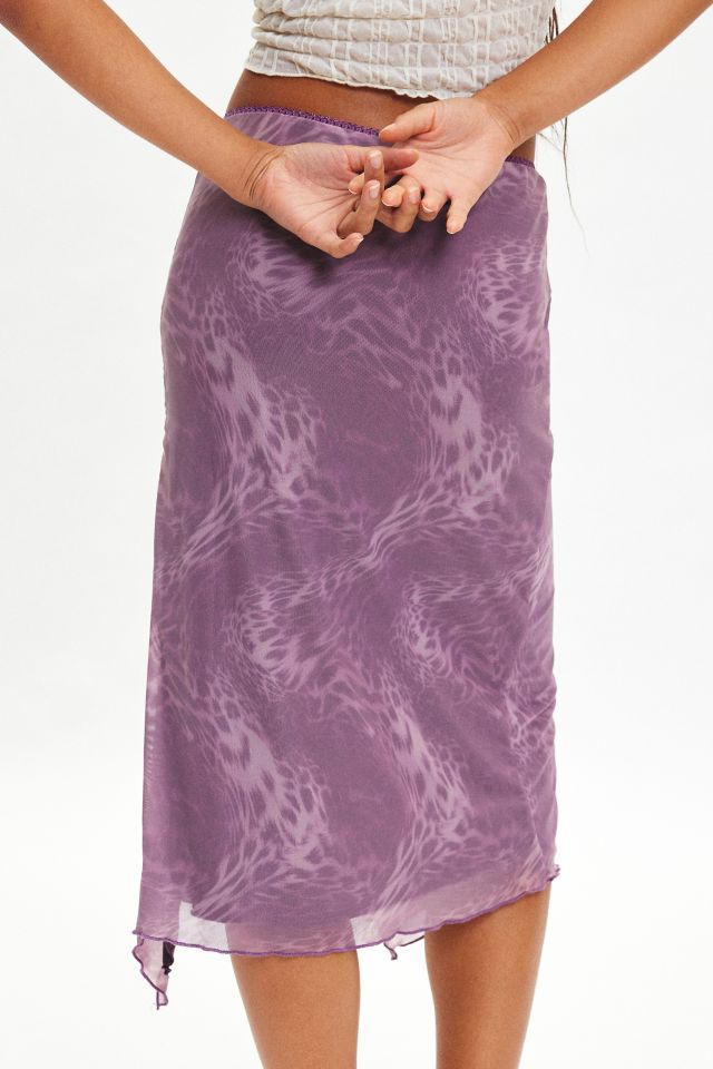 Silence + Noise Isla Mesh Midi Skirt #3
