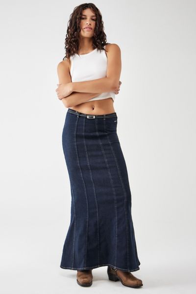 【BAON】Beamtrue Summer Denim Long Skirt 24wsum_r0596_mdn_m01_23668f38-