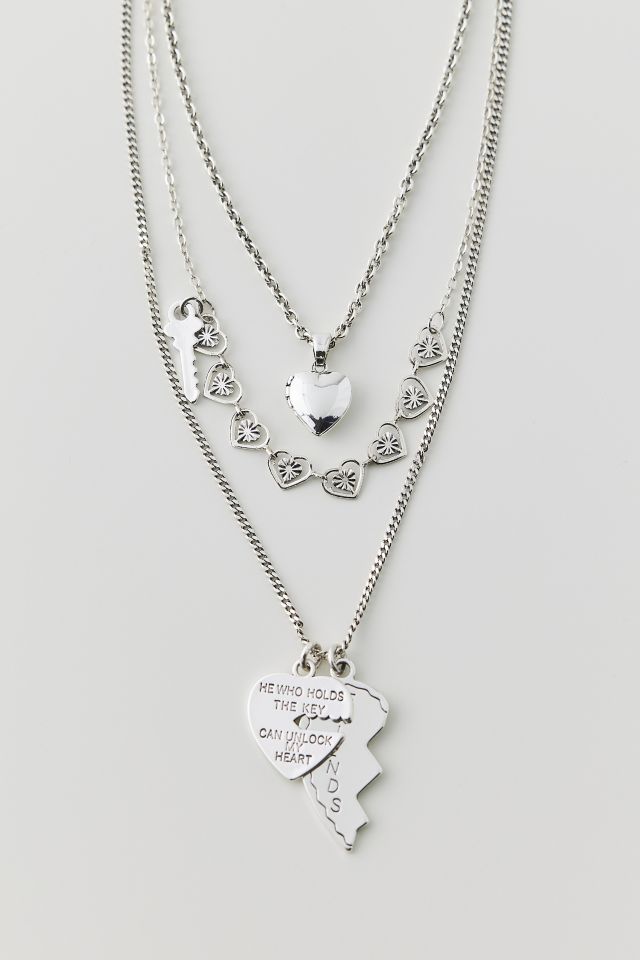 Mixed Heart Layered Necklace #1