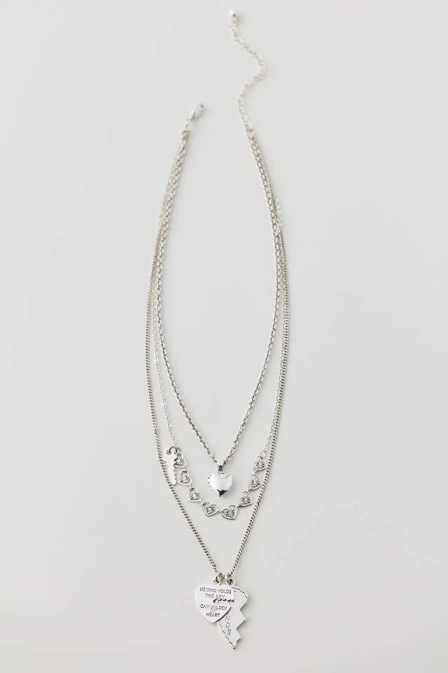 Mixed Heart Layered Necklace #2